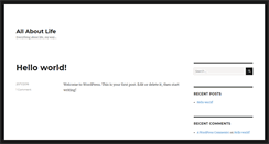 Desktop Screenshot of all-about-life.com